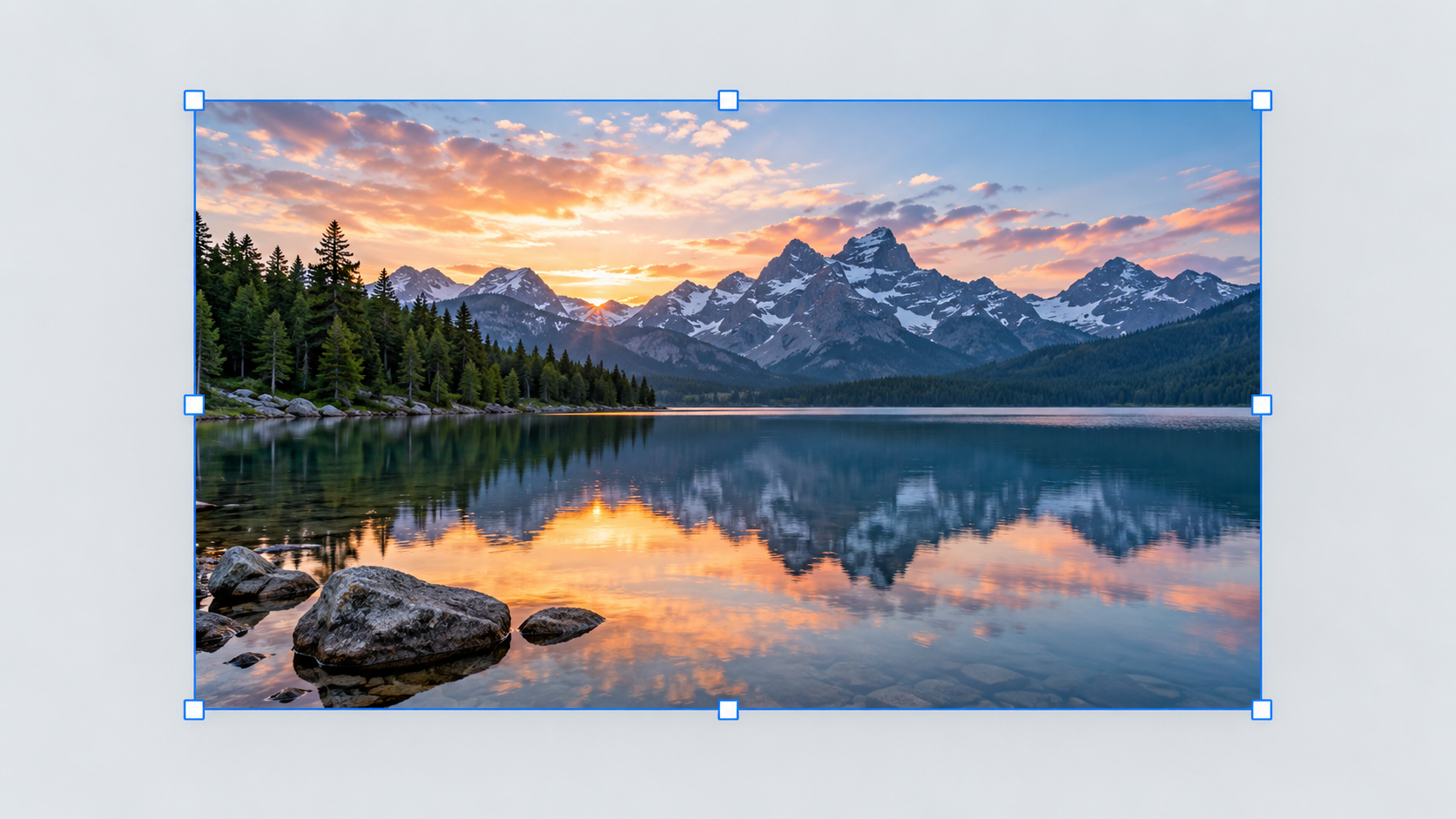 Image being resized while the full composition stays visible